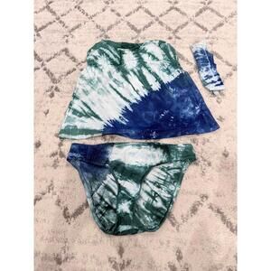 Lucky Brand Tie Dye Tankini Bikini Set Size Small